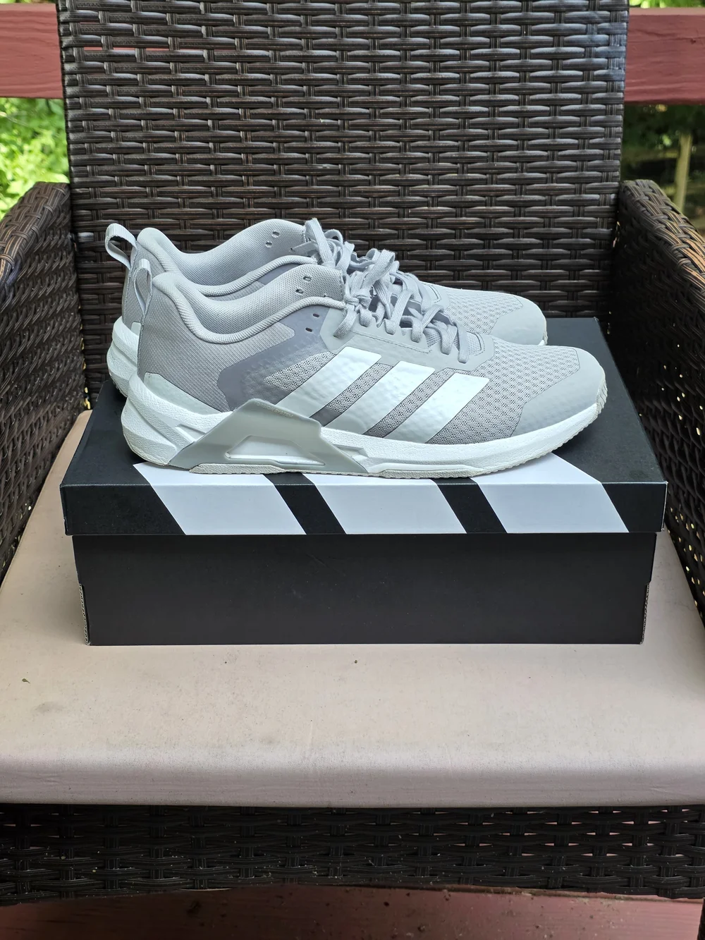adidas Light Gray Athletic Running Shoes